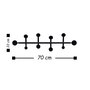 Wallity Gancho de Pared Rod Negro